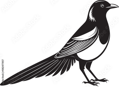 hispaniolan trogon bird vector illustration