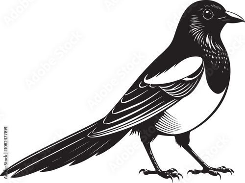 hispaniolan trogon bird vector illustration