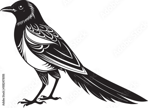 hispaniolan trogon bird vector illustration
