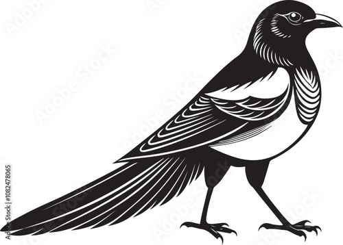 hispaniolan trogon bird vector illustration