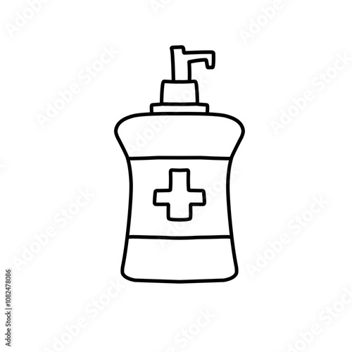 antiseptic bottle icon