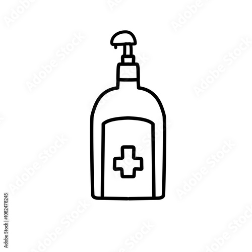 antiseptic bottle icon