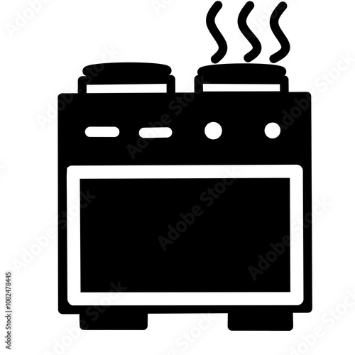 gas stove vector icon photo