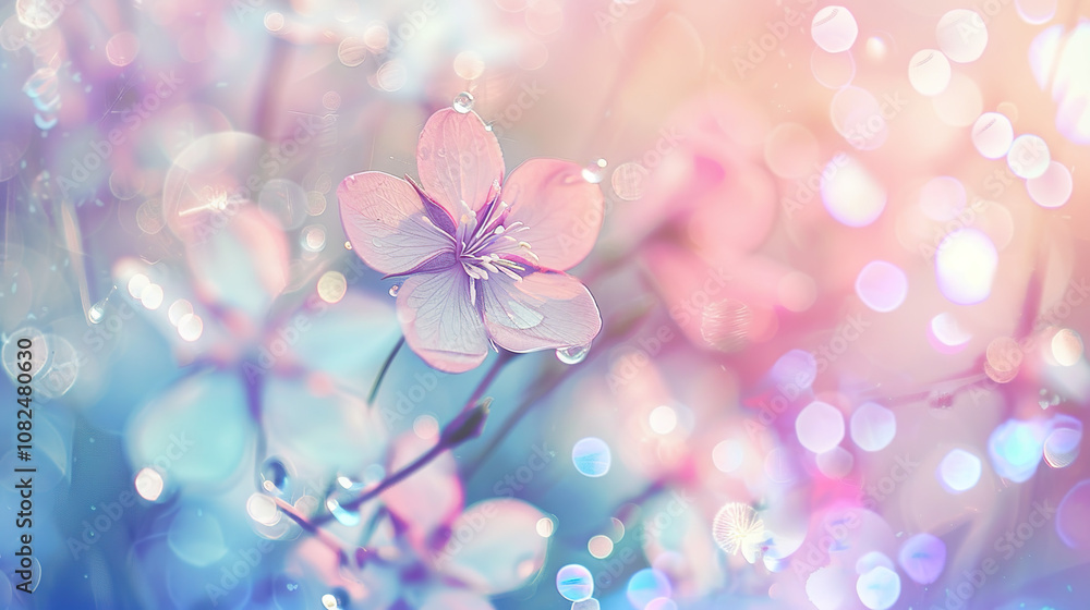 flowers in the morning dew flowers in the morning dew