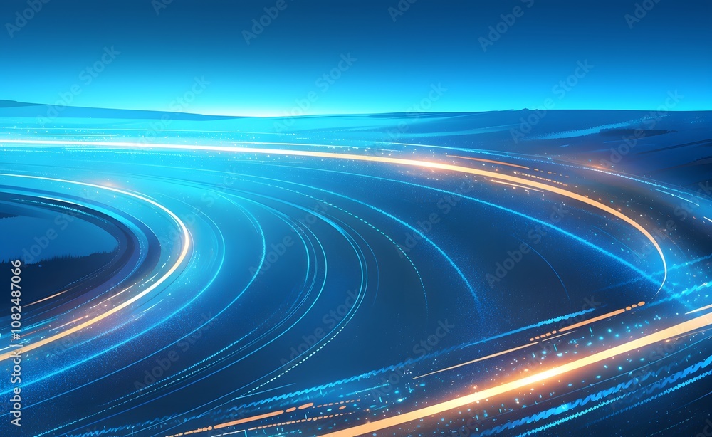 highway in the night highway in the night
