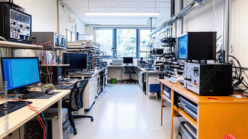 A high-tech lab where researchers explore the potential of ambient computing in various fields