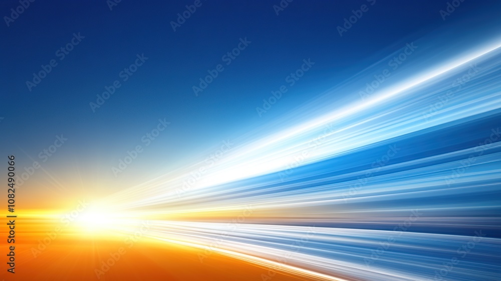 Abstract motion blur of speed and light with a sunset background. Abstract motion blur of speed and light with a sunset background.