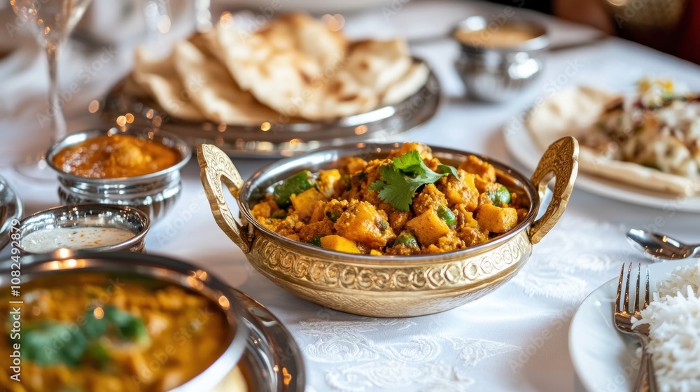 Indian Food on a Table Indian Food on a Table