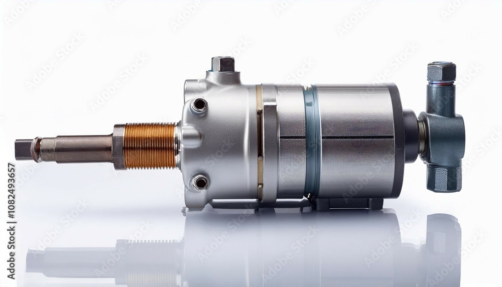 pump injector studio shot of diesel fuel injector isolated on white generative ai pump injector studio shot of diesel fuel injector isolated on white generative ai