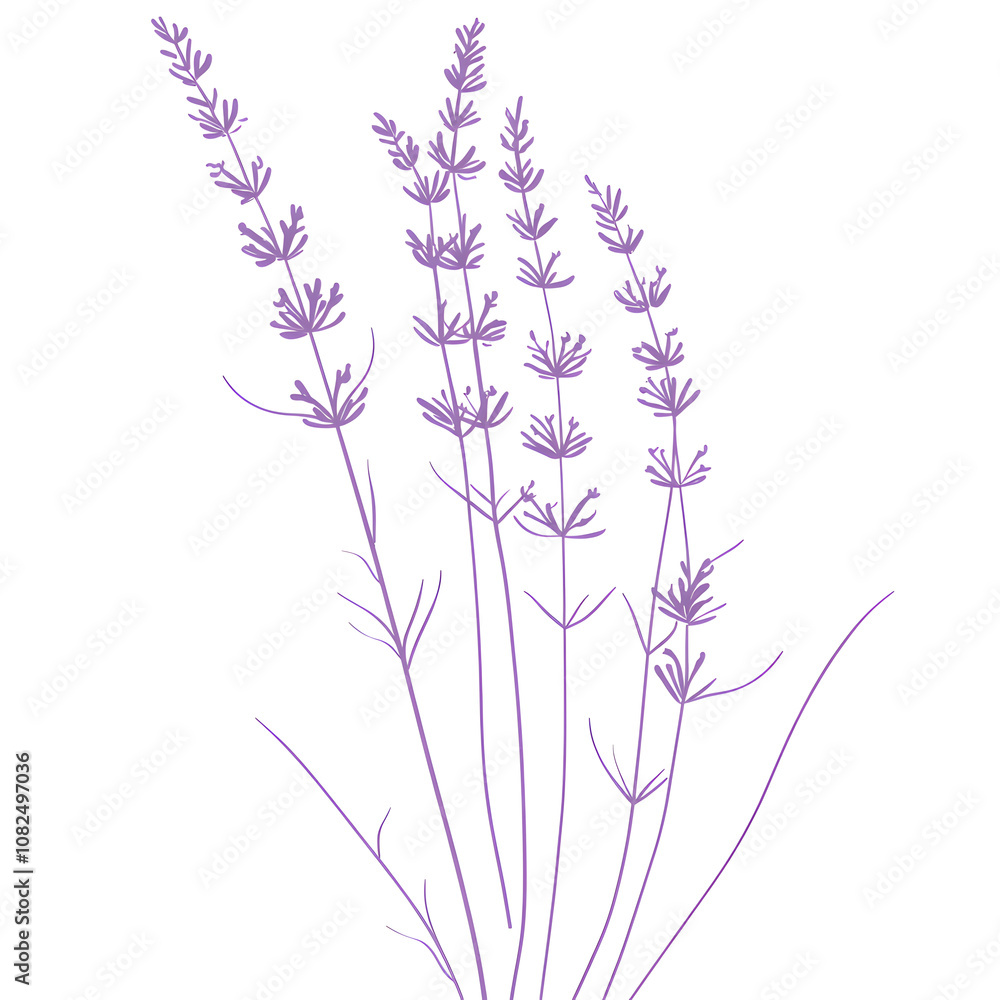 Obraz premium modern 2D doodle cartoon flower concept with open space for text, featuring whimsical floral and leafy elements on crisp white backgrounds.