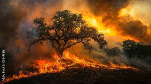 Tree Surviving Wildfire