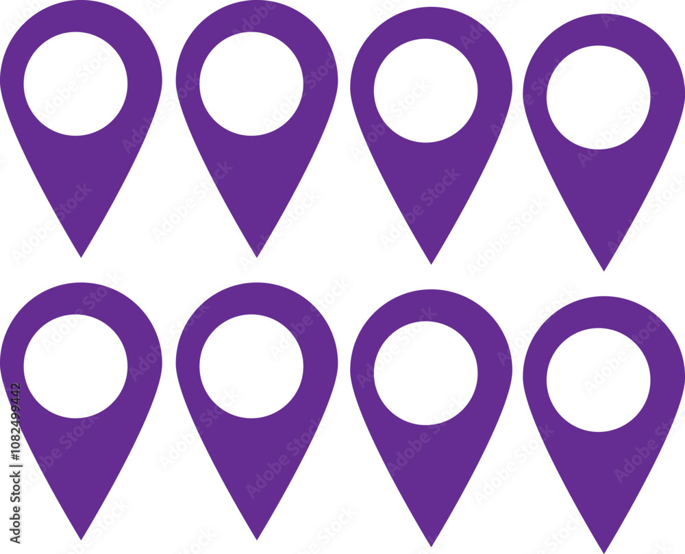 Location or map pin icon symbol. vector illustration Location or map pin icon symbol. vector illustration