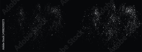 Falling snow bokeh lights snowflakes texture background. falling snowfall snow flakes