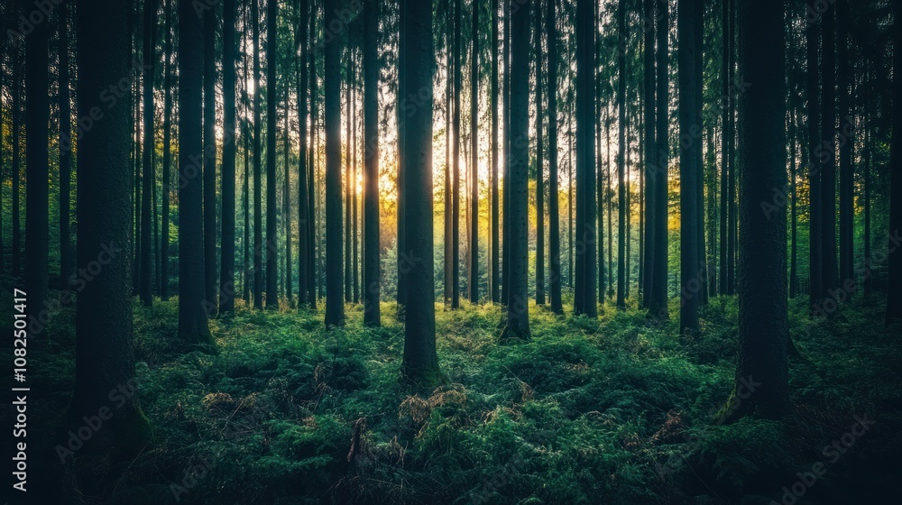 Golden Light in a Dark Forest Golden Light in a Dark Forest