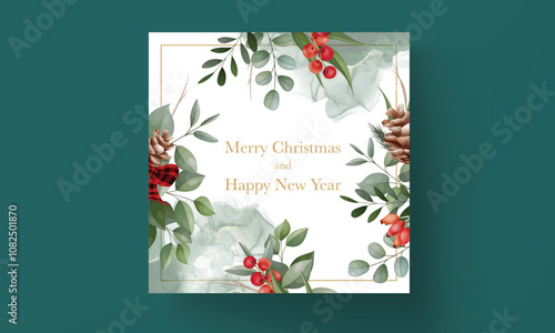 Lovely Christmas card collection with beautiful leaves