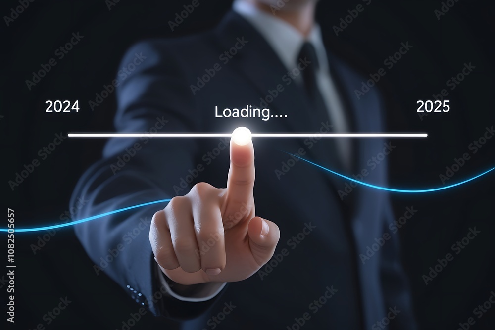 Future Progress Concept with Loading Bar for 2024 to 2025 – Business and Technology Advancements Timeline Future Progress Concept with Loading Bar for 2024 to 2025 – Business and Technology Advancements Timeline