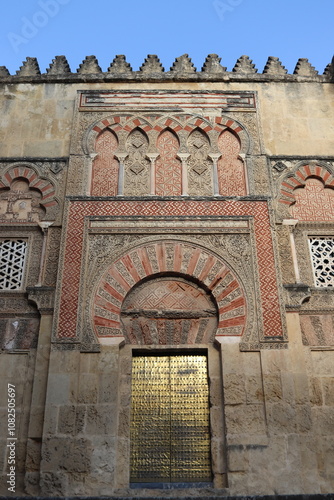 Intricate design on an ancient doorway
