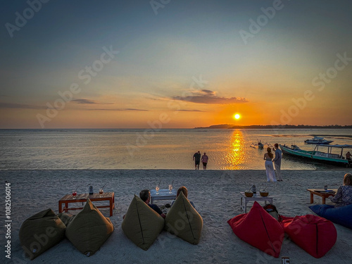 Sunset, Gili Trawangan, Indonesia photo