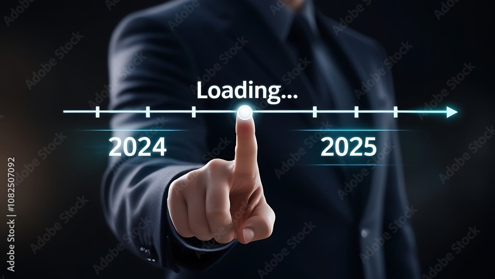 Future Progress Concept with Loading Bar for 2024 to 2025 – Business and Technology Advancements Timeline Future Progress Concept with Loading Bar for 2024 to 2025 – Business and Technology Advancements Timeline