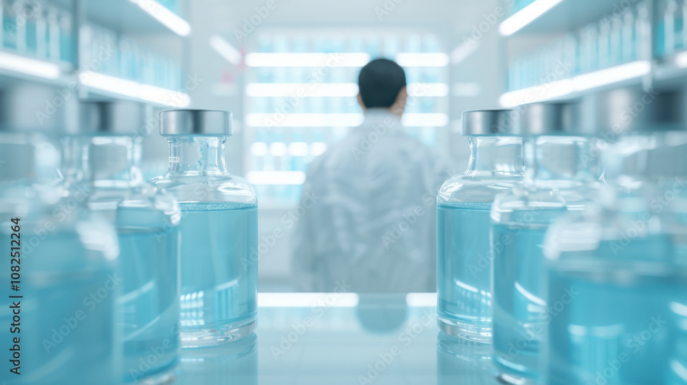 Scientist man in science laboratory Scientist man in science laboratory