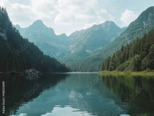 Lake in the mountain