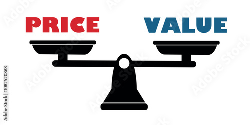 Balance scale icon labeled 'Price' and 'Value' on either side.
