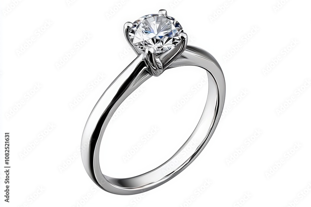 Elegant solitaire diamond ring in white gold, perfect for engagements or special occasions, showcasing timeless beauty and sophistication. Elegant solitaire diamond ring in white gold, perfect for engagements or special occasions, showcasing timeless beauty and sophistication.