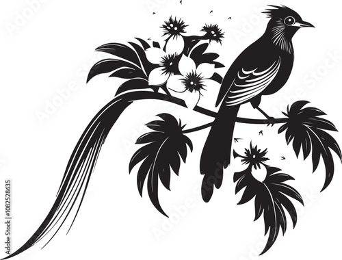 quetzal bird vector illustration transparent background