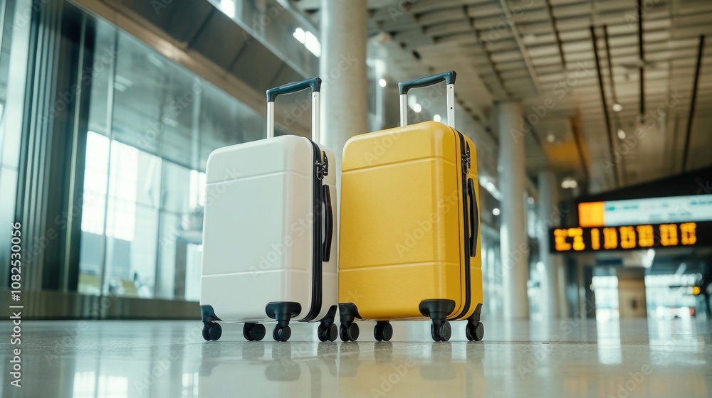 Two Suitcases Side by Side Two Suitcases Side by Side