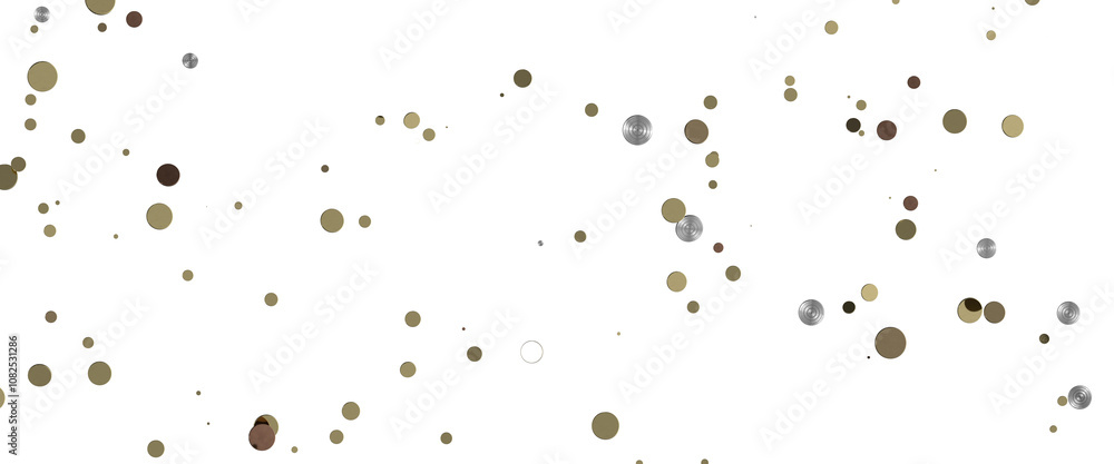 Dazzling Delight: Mesmerizing 3D Illustration of Glittering gold Confetti Dazzling Delight: Mesmerizing 3D Illustration of Glittering gold Confetti