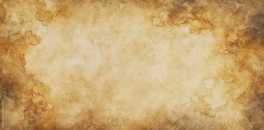 Obraz premium A highly detailed and realistic illustration of an aged parchment background