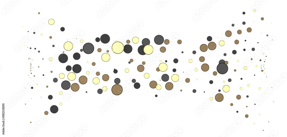Cascading Splendor: Striking 3D Illustration Showcasing a Dazzling gold Confetti Display Cascading Splendor: Striking 3D Illustration Showcasing a Dazzling gold Confetti Display