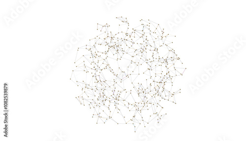 abstract lines with dots ov...