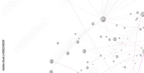 Abstract plexus blue geomet...