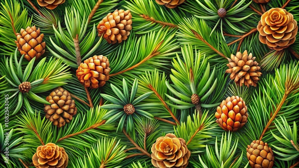 Fototapeta premium pattern with cones