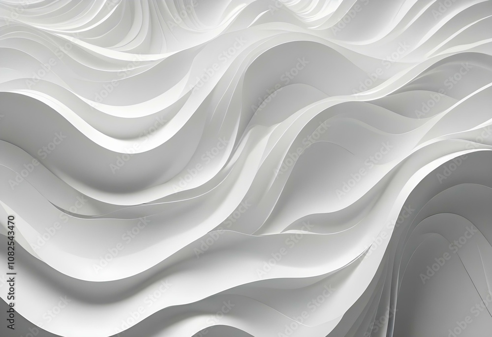 Paper style white monochrome background Abstract wallpaper in 3d paper style with doodle pattern style 3d Paper style white monochrome background Abstract wallpaper in 3d paper style with doodle pattern style 3d