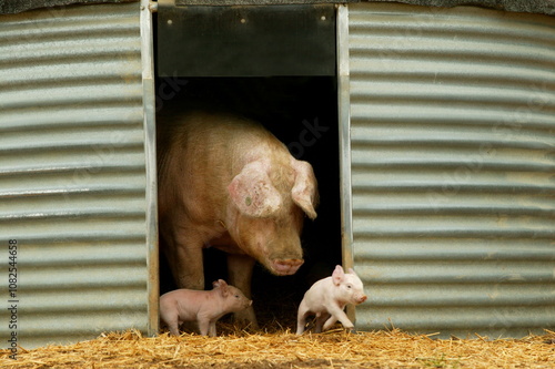 Elevage de cochon "large white" Sarthe France