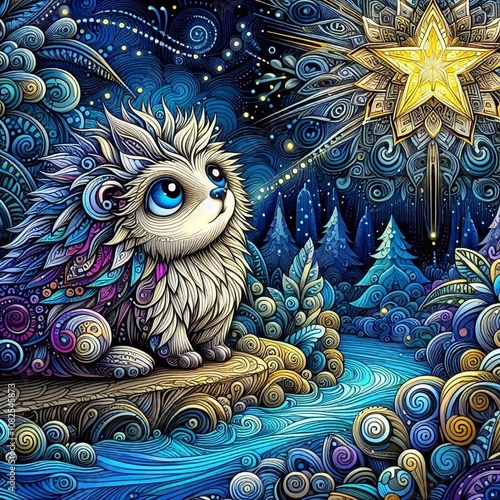 Wallpaper Mural Der kleine Igel und der Abendstern Torontodigital.ca