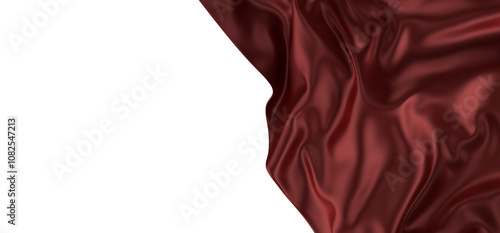 Flowing red cloth backgroun...