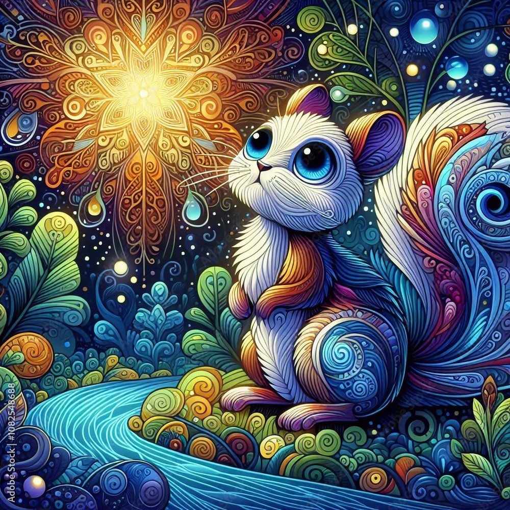 Kleines Eichhörnchen und der Abendstern Kleines Eichhörnchen und der Abendstern
