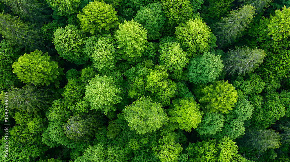 Fototapeta premium Explore the thriving ecosystem of reforested landscapes