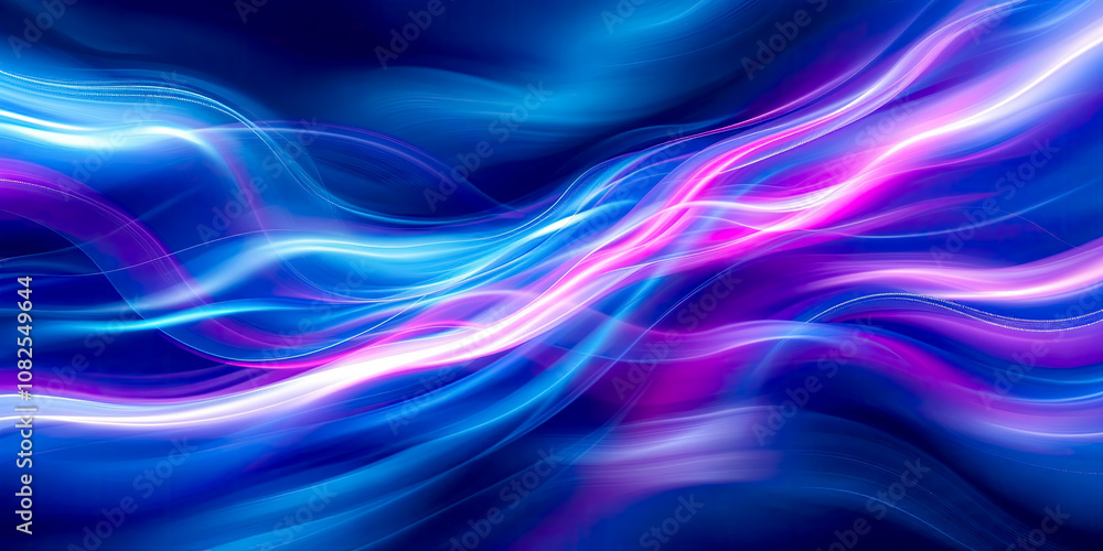 Abstract blurred motion of colored lines background with vibrant blue, purple and pink colors. Abstract blurred motion of colored lines background with vibrant blue, purple and pink colors.