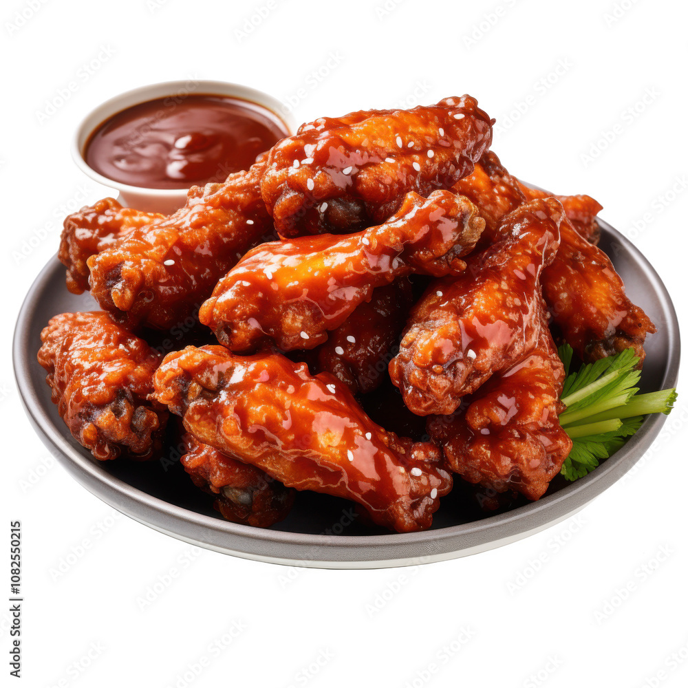 Delicious SesameCrusted Chicken Wings with Sauce Delicious SesameCrusted Chicken Wings with Sauce