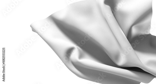 A close-up image of white f...