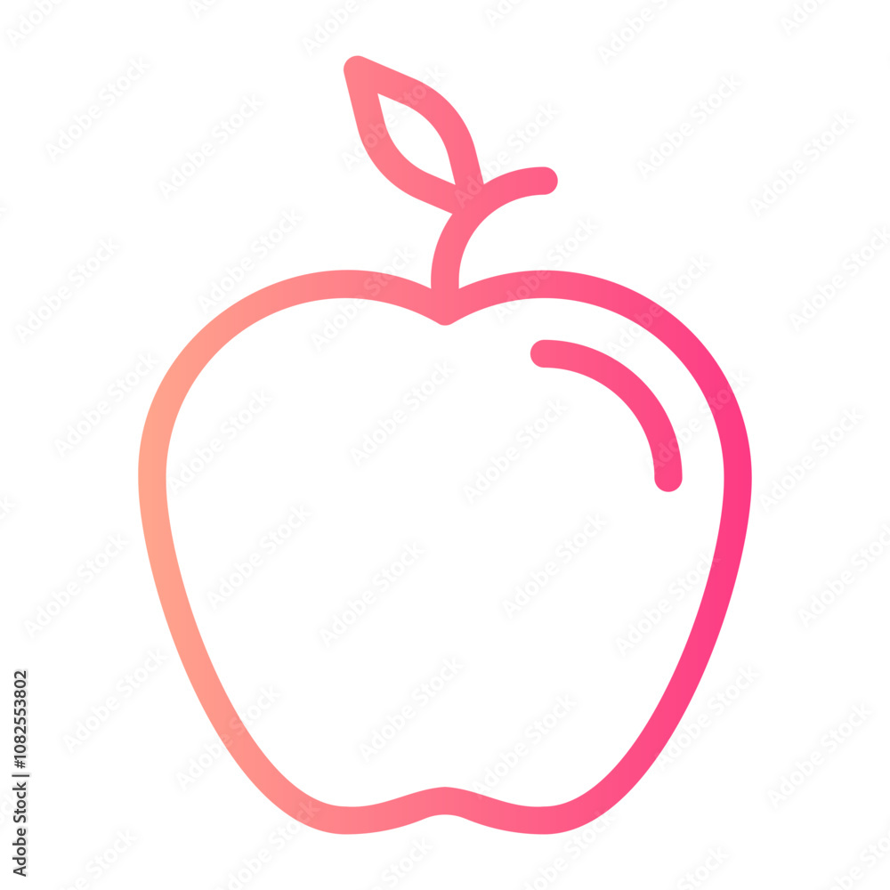 apple gradient icon apple gradient icon