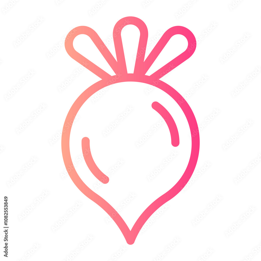 beet gradient icon beet gradient icon