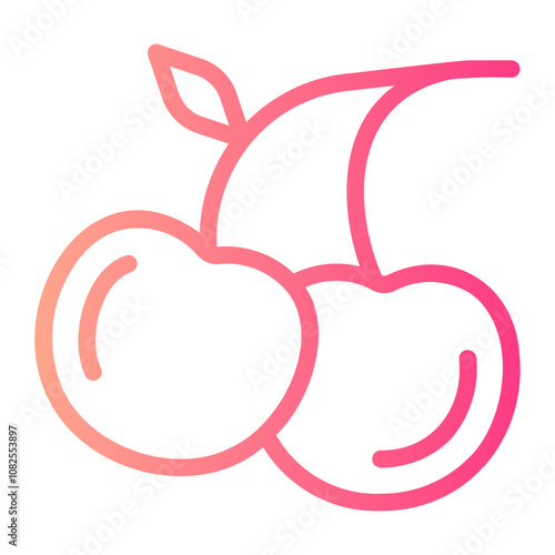 cherry gradient icon