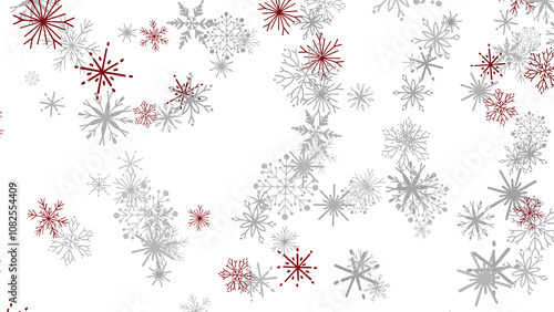 Falling snow at night. Boke...