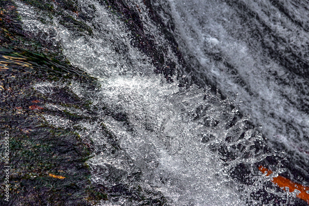 Waterfall on the Mała Wisełka river, Beskid Śląski Waterfall on the Mała Wisełka river, Beskid Śląski