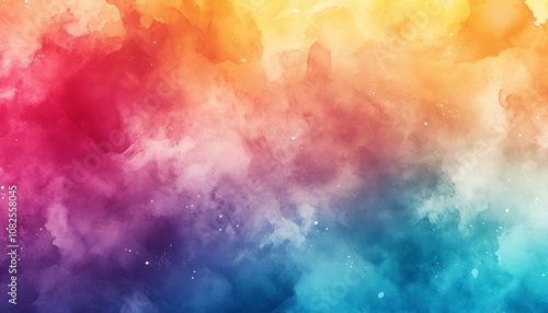 Soft Watercolor Backgrounds with Blurred Brushstrokes in Pastel Shades